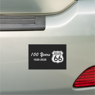 Historic Route 66 Centennial Car Magnet