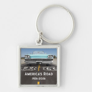 Historic Route 66 Centennial Keychain