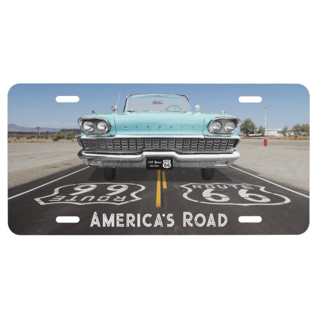 Historic Route 66 Centennial License Plate (Front)