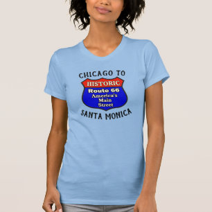 Historic Route 66 Chicago to Santa Monica T-Shirt