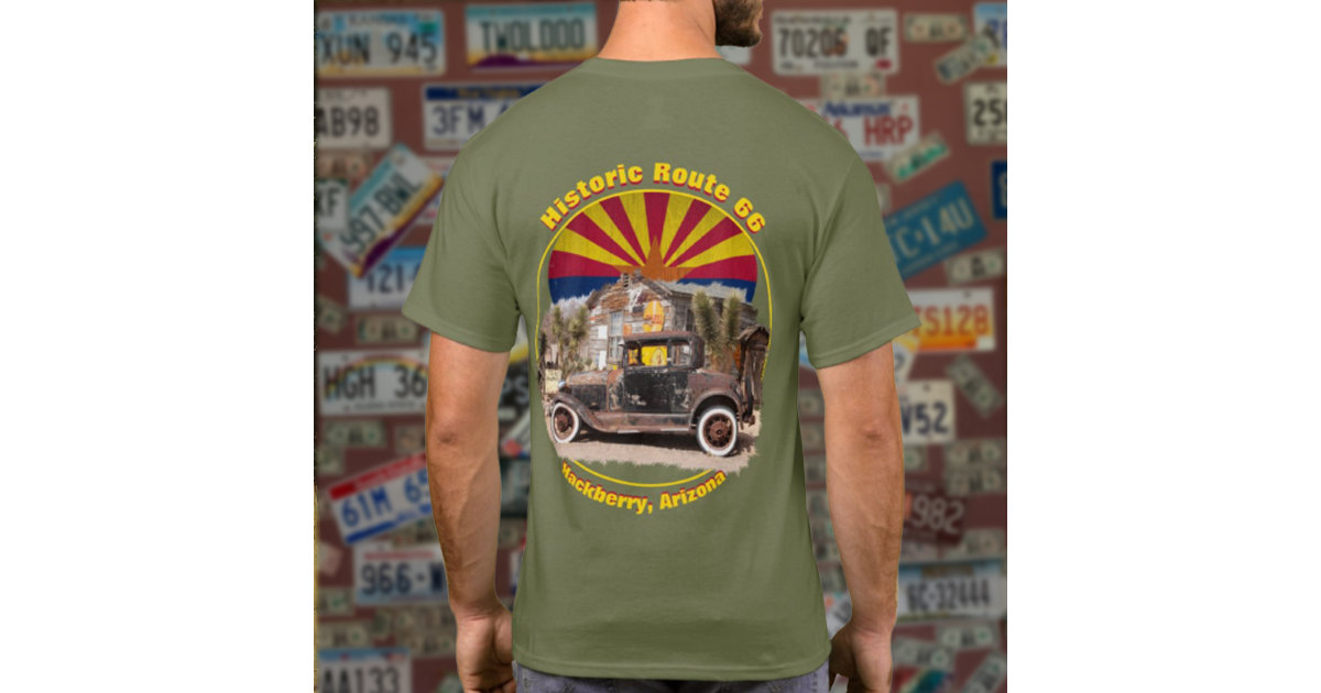 Car The Mother Road Route 66 Road Trip Vintage Hawaiian Shirt