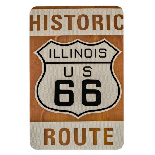 Historic Route 66 in Illinois Magnet