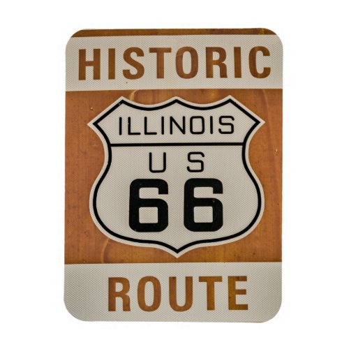 Historic Route 66 in Illinois Magnet