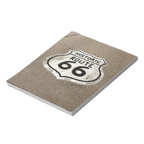 Historic Route 66 in US Highway Shield Notepad