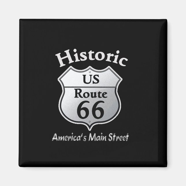 Historic route 66 -- magnet (Front)
