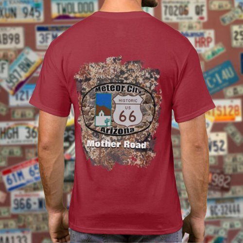 Historic Route 66  Meteor City Arizona T_Shirt