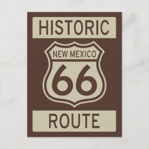 Historic Route 66 New Mexico Postcard