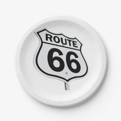 Historic Route 66 Paper plate Paper Plates