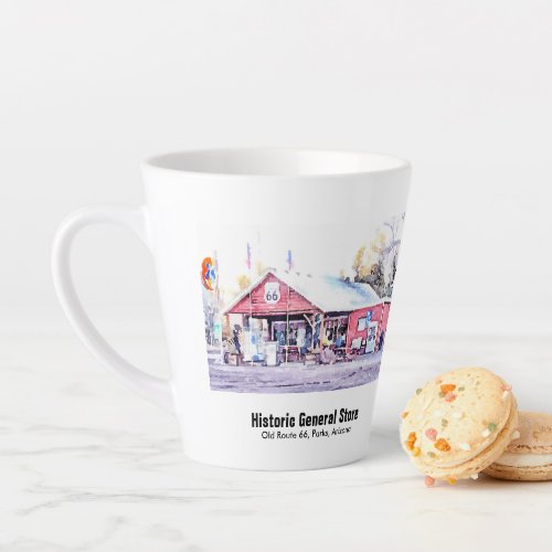 Historic Route 66 Parks Arizona General Store Latte Mug