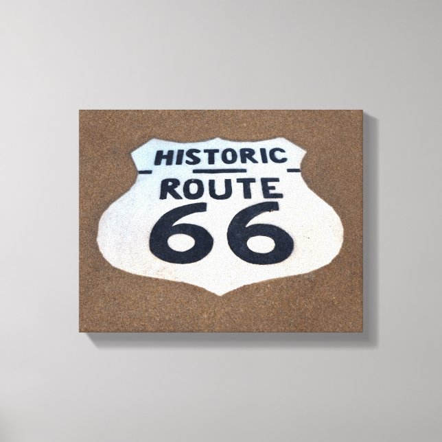 Historic Route 66 Pavement Sign (Front)