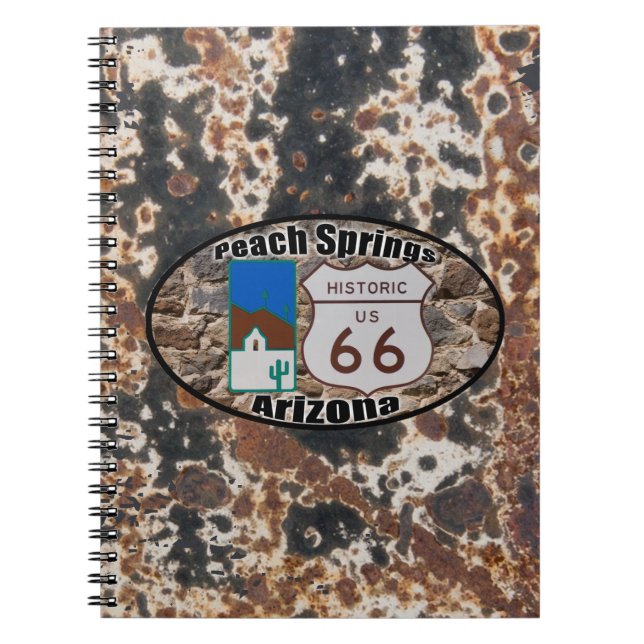Historic Route 66 ~ Peach Springs, Arizona Notebook (Front)