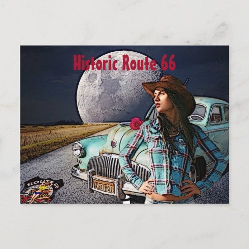 Historic Route 66 Post Card