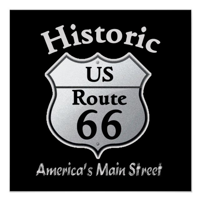 Historic Route 66  _ POSTER PRINT (Front)