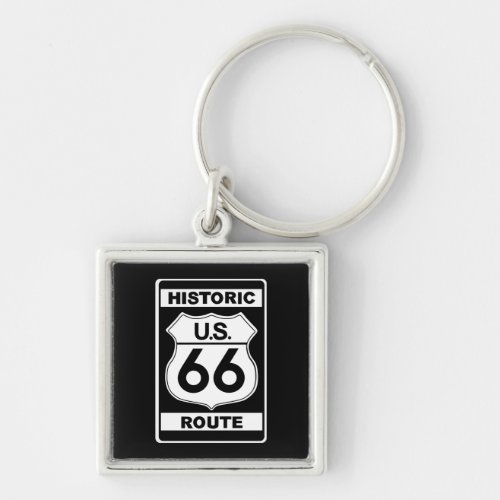 Historic Route 66 Premium Keychain