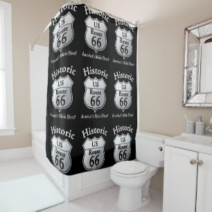 Historic Route 66 -- Shower Curtain