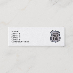 Historic Route 66 Skinny Profile Card