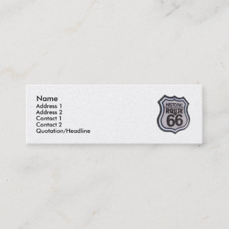 Historic Route 66 Skinny Profile Card