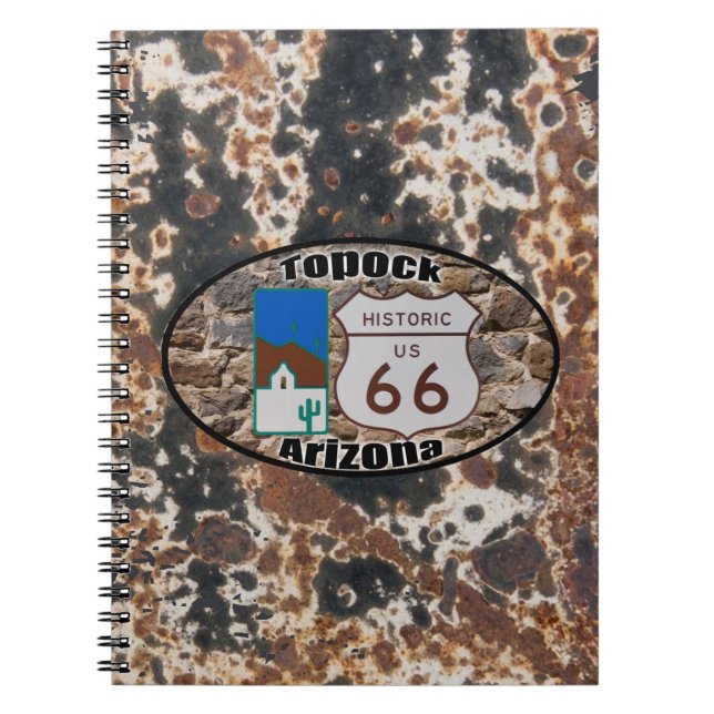 Historic Route 66 ~ Topock, Arizona Notebook (Front)