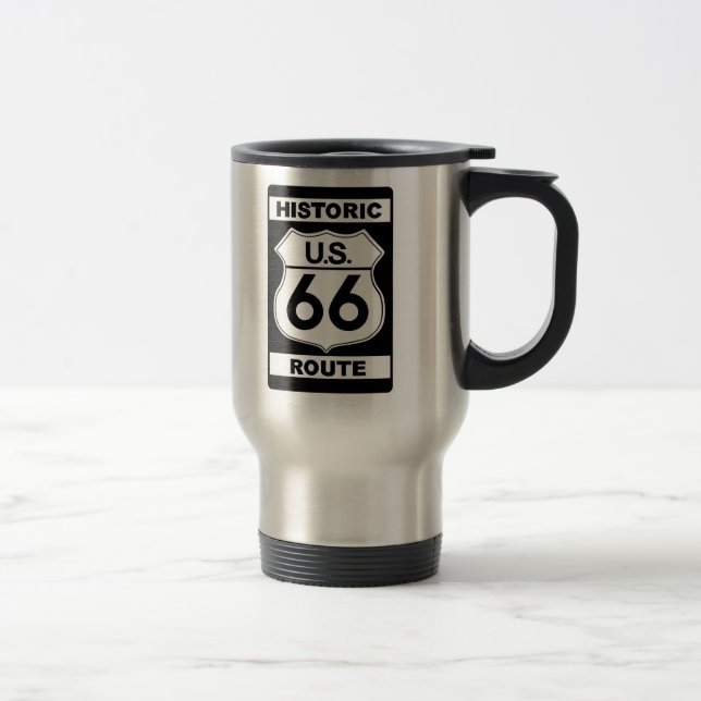 Historic Route 66 Travel Mug (Right)