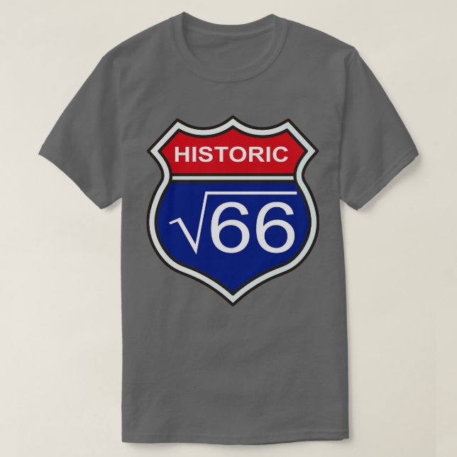 Historic Route 66 TShirt (Design Front)