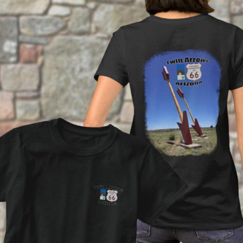Historic Route 66  Twin Arrows Arizona Photo T_Shirt