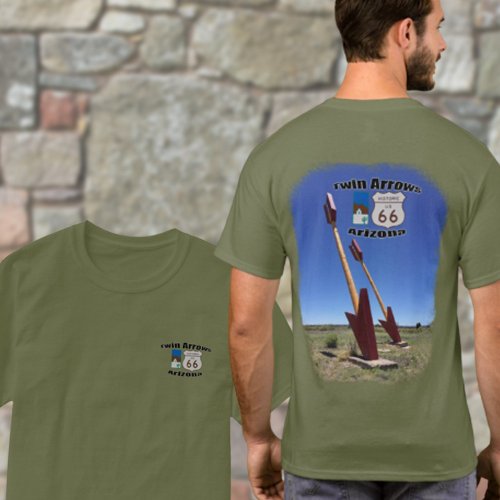 Historic Route 66  Twin Arrows Arizona T_Shirt