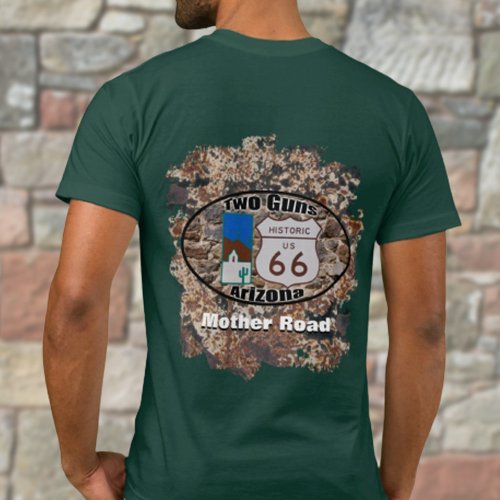 Historic Route 66  Two Guns Arizona T_Shirt