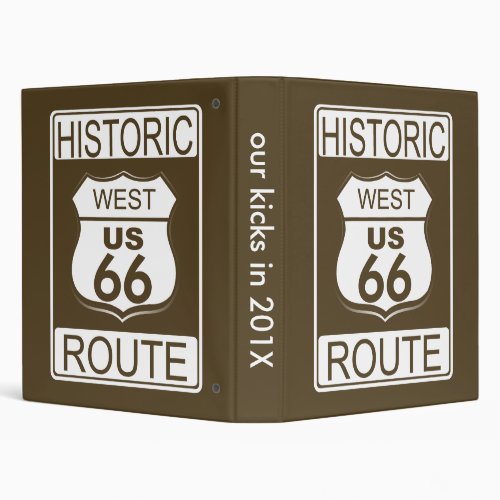 Historic Route 66 West binders