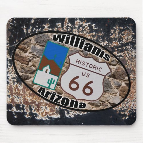 Historic Route 66  Williams Arizona Mouse Pad