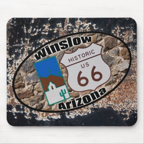 Historic Route 66 _ Winslow Arizona Mouse Pad