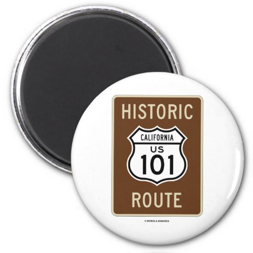 Historic Route US 101 California Sign Magnet