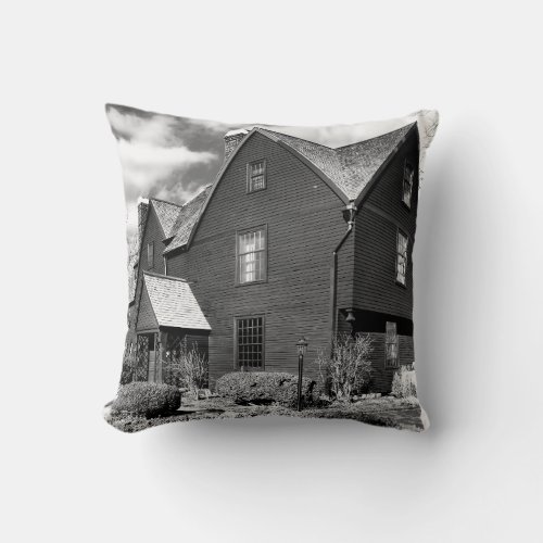 Historic Salem _ House of Seven Gables Throw Pillow