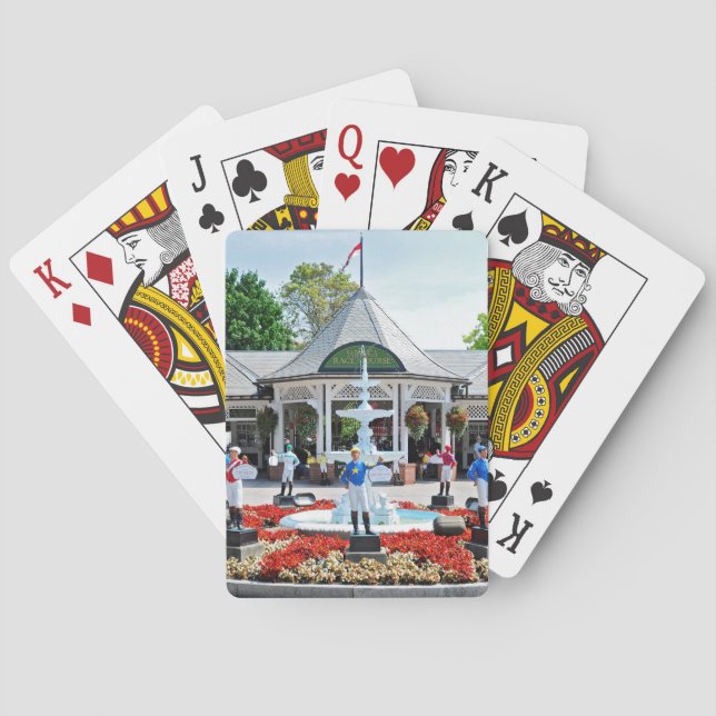 Historic Saratoga 150 on Opening Day Poker Cards (Back)