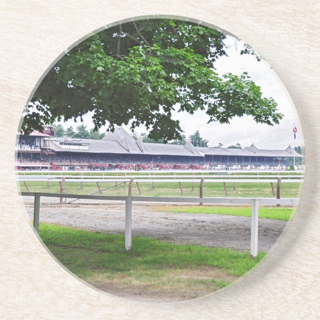 Historic Saratoga and Clare Court Drink Coaster (Front)
