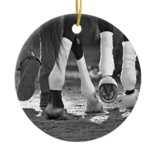 Historic Saratoga Race Course-Step Nicely Ceramic Ornament