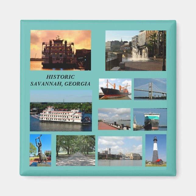 Historic Savannah, Georgia magnet (Front)
