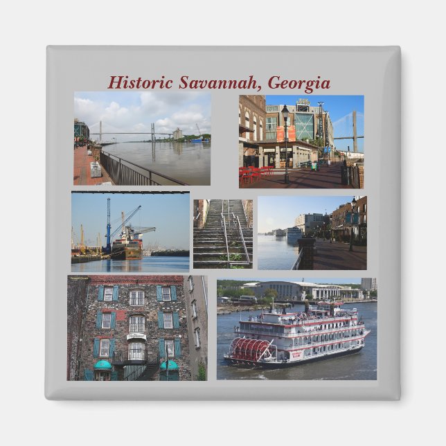 Historic Savannah, Georgia magnet (Front)