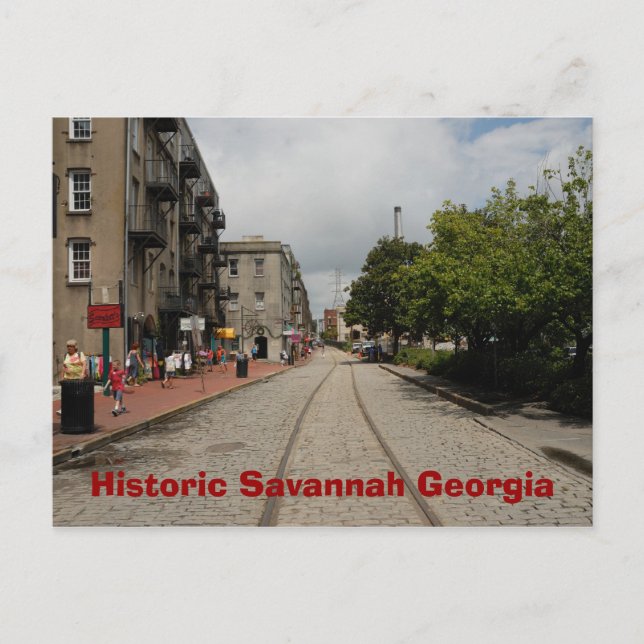 Historic Savannah Georgia Postcard (Front)