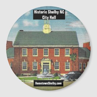 Historic Shelby NC City Hall Magnet