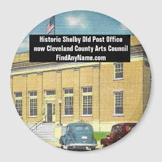 Historic Shelby NC Old Post Office Magnet