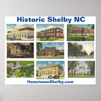 Historic Shelby NC Poster