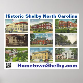 Historic Shelby North Carolina Poster