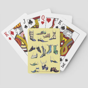 "Historic Shoe Design" Poker Cards