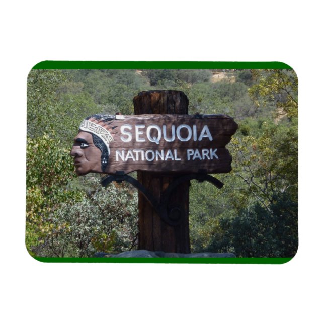 Historic Sign, Sequoia National Park Magnet (Horizontal)