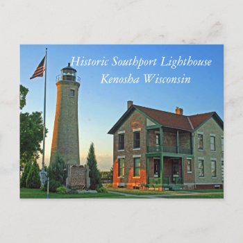 Historic Southport Lighthouse Postcard by kkphoto1 at Zazzle