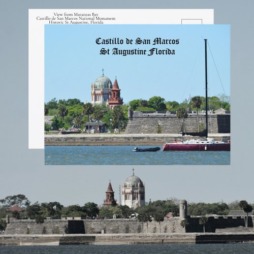 Historic St Augustine FL Castillo de San Marcos Postcard