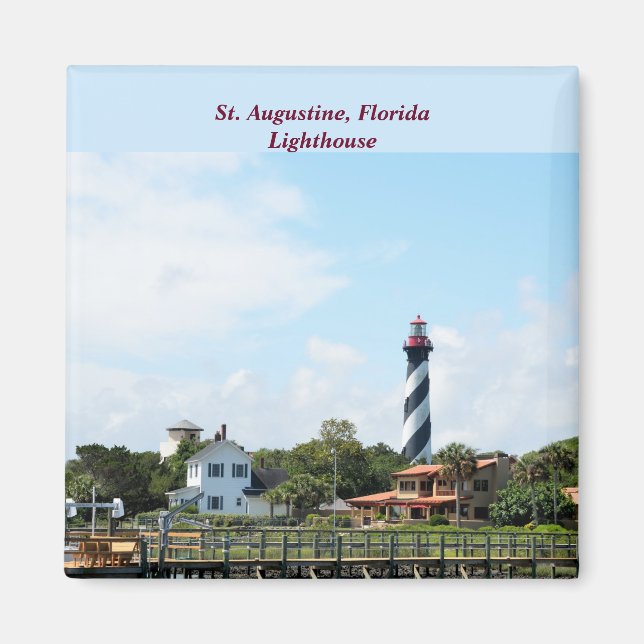 Historic St.Augustine, Fl. lighthouse Magnet (Front)