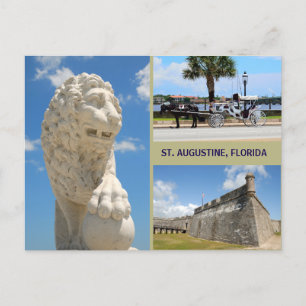 Historic St. Augustine, Florida Holiday Postcard