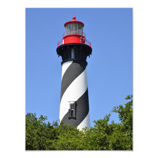 Historic St. Augustine, Florida Lighthouse Photo Print (Front)