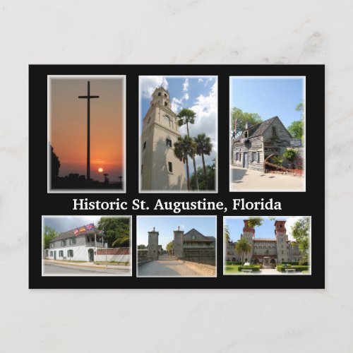 historic st augustine florida postcard